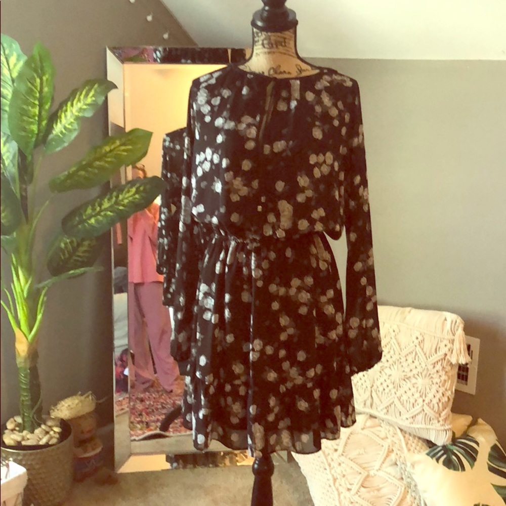 Michael Kors drop waist floral dress.